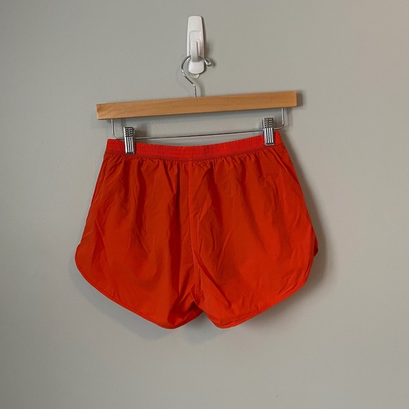 Pudolla Orange Running Shorts Athletic Zip Pockets Lined Size S - Picture 2 of 8
